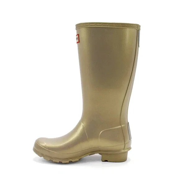 Hunter Nebula Wellington JFT6040NEB-PGL Kids 4 Gold Waterproof Rain Boot JOBB114